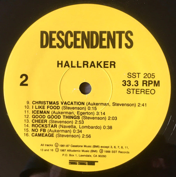 Descendents : Hallraker (LP, Album, RP)