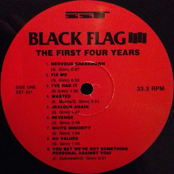 Black Flag : The First Four Years (LP, Comp, RP)