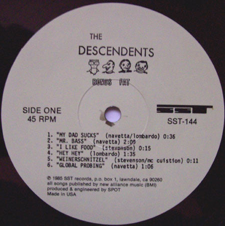 The Descendents* : Bonus Fat (12", Comp, RE)
