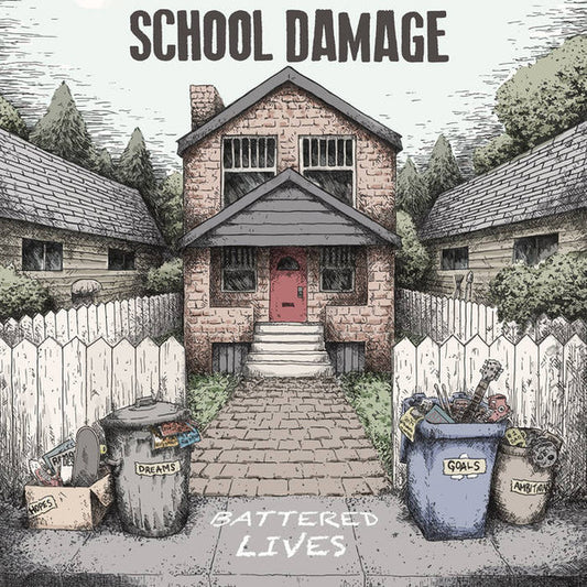 School Damage : Battered Lives (LP, Album)