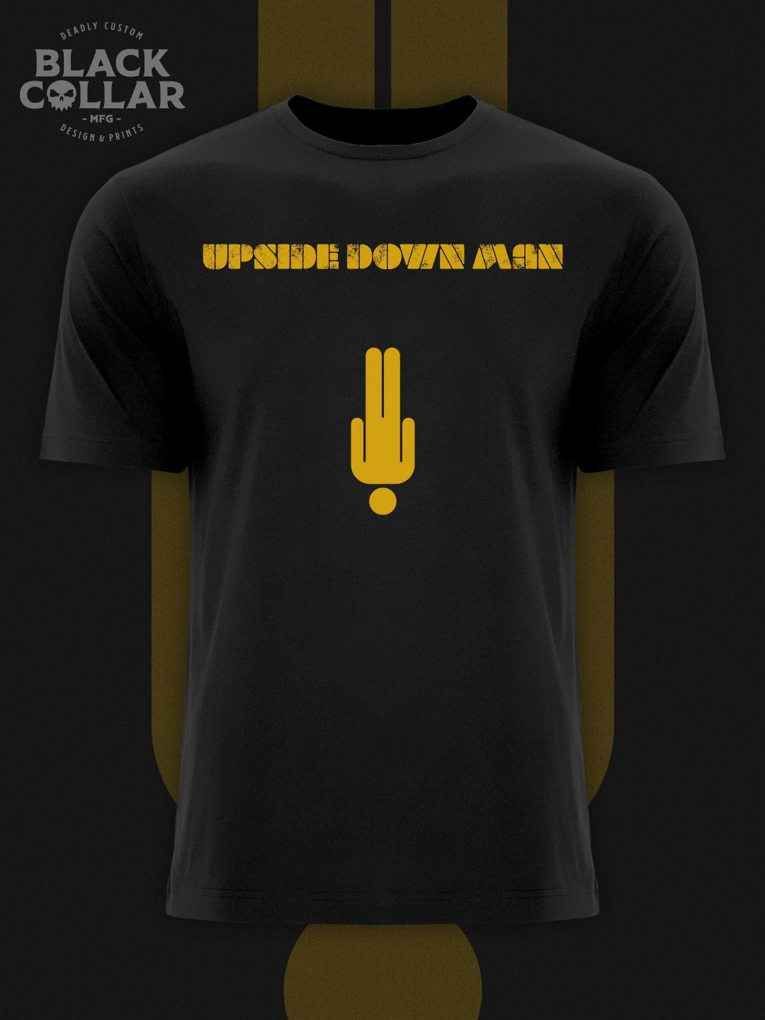 Upside Down Man - Yellow Man t-shirt